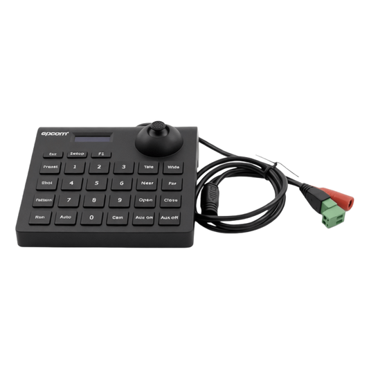 Mini Teclado controlador PTZ con pantalla LCD y joystick altamente resistente