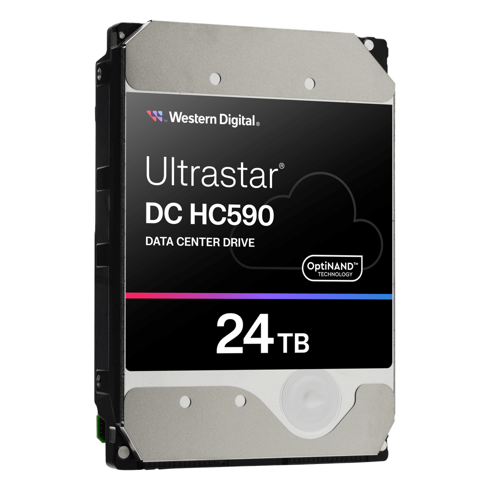 Disco Duro Empresarial WD Ultrastar DC HC590 / 24TB / SATA 6Gb/s / 7200 RPM / OptiNAND / CMR / HelioSeal
