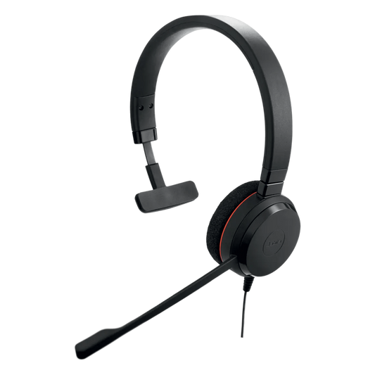 Jabra Evolve 20 Mono con Conexión USB C/A, Micrófono con Cancelación de Ruido de Ultima Generación, Configuración Plug and Play, Certificación Microsoft Teams (4993-823-169)
