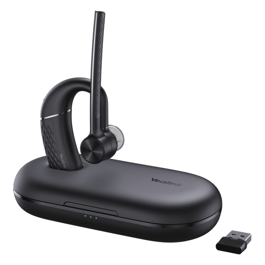 Diadema inalámbrica Yealink BH71 Pro USB-A/C con Cancelación de Ruido, Audio HD y Base de carga portátil