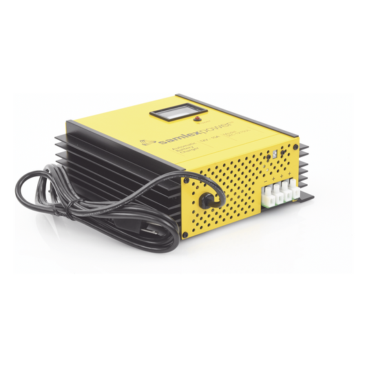 Cargador de Baterías de Plomo Ácido 12 Volts, 15 A / Bancos de 100 a 200 Ah