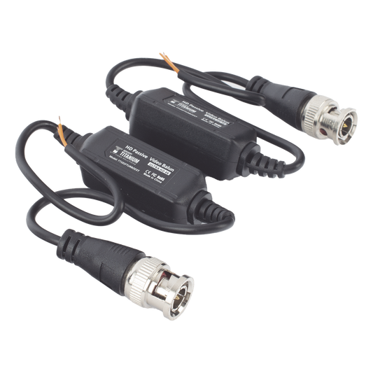 Kit de Transceptores (Baluns) para EXTERIOR TurboHD Hasta 4K HD-TVI / HD-CVI / AHD / CVBS / COAXITRON / AUDIO POR COAXITRON / Menu OSD / CONECTORES 100% COBRE / Con Cable RF Blindado. Distancia de hasta 200 m en 4K. Calidad PREMIUM