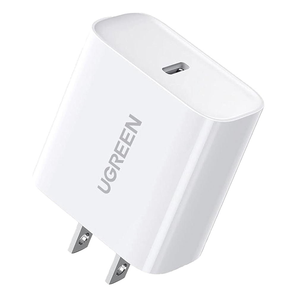 Cargador USB-C de 20W | 1 USB-C de Carga Rápida | QC4.0+ | PD3.0 | PPS | BC1.2| Carga Inteligente | Chip PWM | Múltiple Protección | Mayor Eficiencia Energética | Tamaño Compacto | Carcasa Ignifuga | Color Blanco.