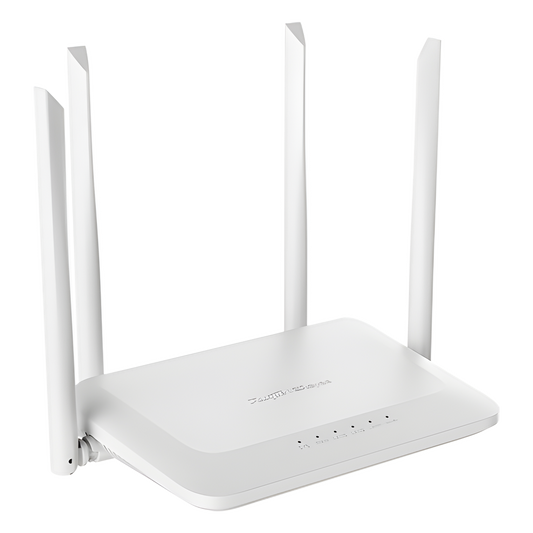 Home Router Inalámbrico Wi-Fi 5 Doble Banda, 1 Puerto Wan 10/100 y 3 Puertos Lan 10/100 Hasta 1,200 Mbps