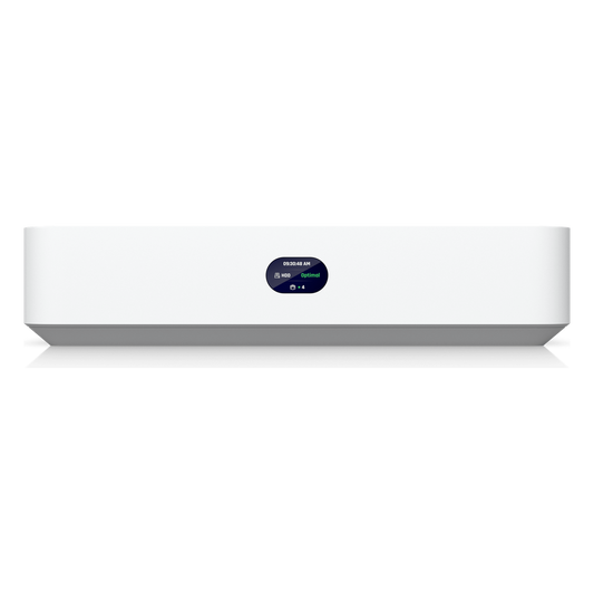 UniFi Protect UNVR-Instant – Grabador de Video en Red con Soporte para HDD de 3.5”, Switch PoE Integrado de 6 Puertos GbE (40W) y Puerto HDMI Viewport