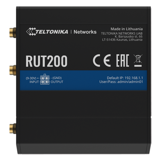 Router Industrial LTE 4G / 150 Mbps Cat 4 / 2 Puertos Ethernet / WiFi 2.4 GHz / Montaje DIN / -40°C a 75°C
