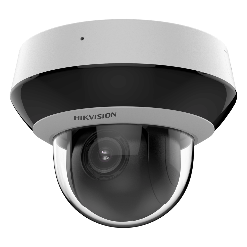 Mini Domo PTZ IP 2 Megapixel / 4X Zoom / H.265+ / 20 mts IR EXIR / WDR / PoE / IK10 / Exterior IP66 / Ultra Baja Iluminación / Micrófono Integrado / PoE / microSD