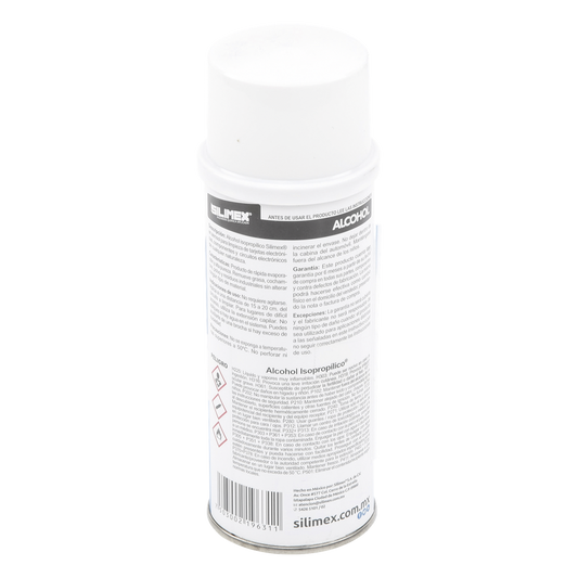 Alcohol Isopropilico en Aerosol para limpieza de equipos de vídeo, fibra óptica, cómputo, y equipo telefónico 250 ml