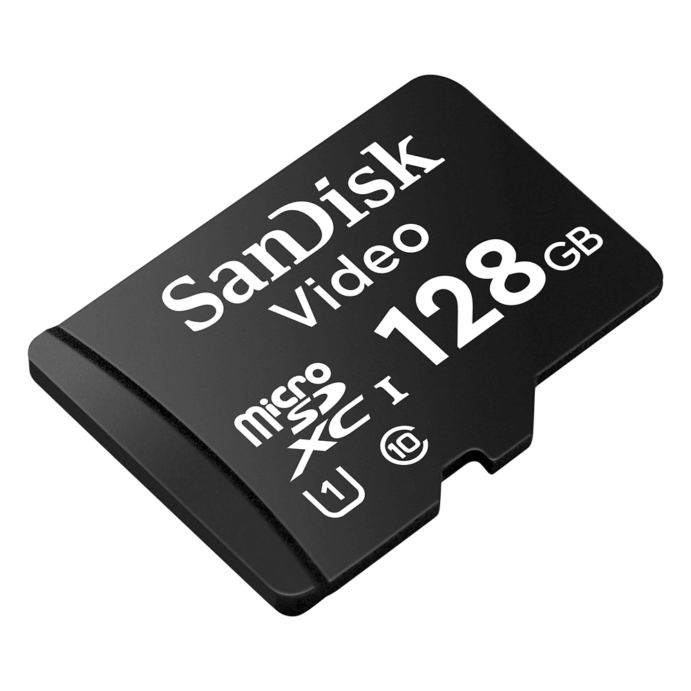 Memoria microSD SanDisk 128GB / Alta Resistencia / Videovigilancia / Clase 10