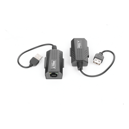 Kit extensor USB por cable UTP Cat 5 / 5e / 6 para Distancias de Hasta 50 Metros / Versión 2.0