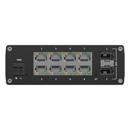 Switch Industrial Administrable L2, 8 puertos GE + 2 SFP, Soporta Profinet