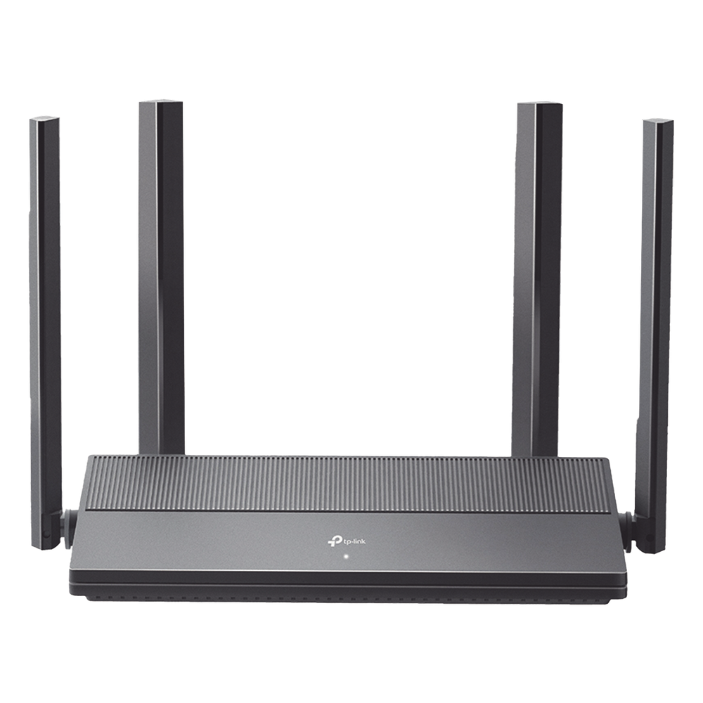 Router WiFi 6 AX 1500 Mbps / MU-MIMO 2X2 y OFDMA / 1 Puerto WAN Gigabit / 3 Puertos LAN Gigabit / Soporta IPV6 y TR-069 / 4 Antenas Beamforming / Seguridad WiFi WPA3