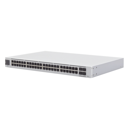 UniFi Switch USW-Pro-48, Capa 3 de 48 puertos Gigabit RJ-45 + 4 puertos 1/10G SFP+, pantalla informativa