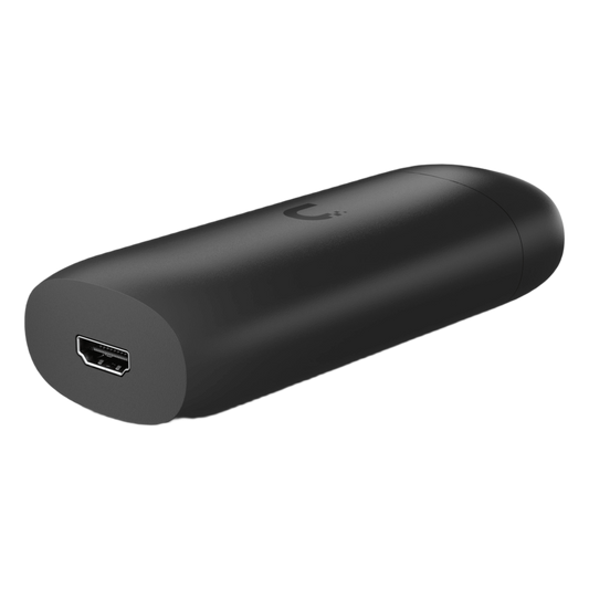 UniFi Cast Pro para UniFi Connect, señalización digital, convierta cualquier pantalla HDMI en una terminal audiovisual controlada centralizadamente por red, (1) puerto GbE POE IN 48 Vcc, 0.35A o USB-C 5 Vcc, 3A / (1) puerto HDMI de salida