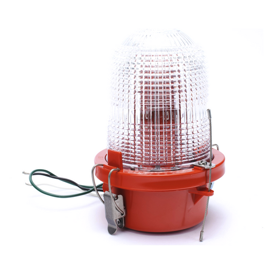 Lámpara de Obstrucción Roja/ Luz Fija Tipo L-810, LED de baja intensidad/ 120 - 240 Vca/ Luz Infraroja