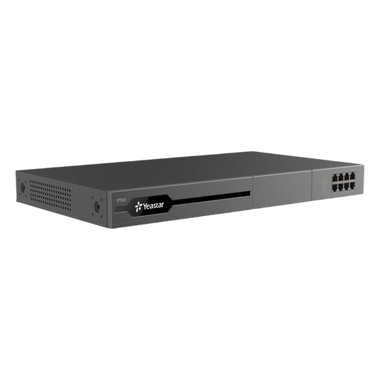 Conmutador IP PBX Enterprise Modular / 100 Extensiones Expansible a 200 / 30 Llamadas Simultáneas Expansible a 60 / Soporte E1/T1/PRI / Hasta 8 Puertos FXO/FXS / Call Center Avanzado / Omnicanal con IA
