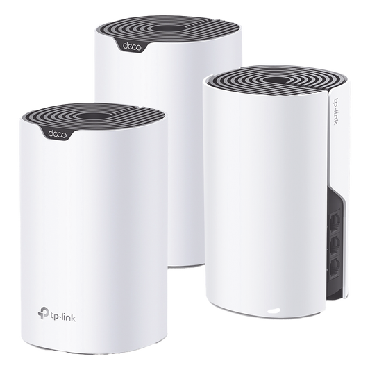 Kit 3 Routers Inalámbricos MESH Interior para Hogar / Doble Banda Wi-Fi 5 AC1900 Mbps / 3 Puerto Gigabit WAN/LAN / 3 Antenas Internas / Administración Mediante la App Deco (iOS, Android)
