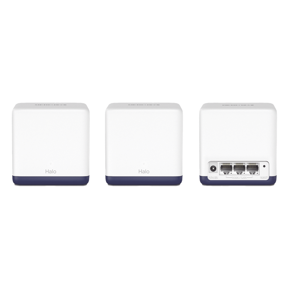 KIT de Sistema Inalámbrico H50G Mesh / Doble banda 2.4GHz y 5GHz AC 1900Mbps / 3 Puertos 10/100/1000 Mbps / Control vía App / Roaming Continuo