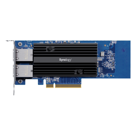 Adaptador de Red Synology E10G30-T2 | Doble Puerto 10 GbE | PCIe 3.0 x8 | Compatible con Synology | Link Aggregation.