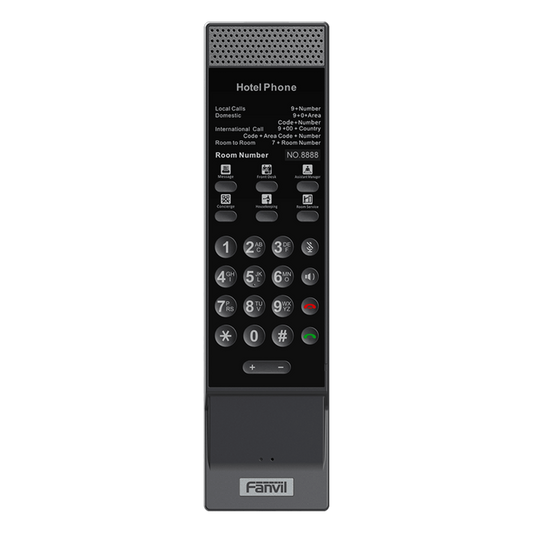Teléfono IP Inalámbrico para Hotelería con Wi-Fi 6 Doble Banda, 6 Teclas DSS,Material Antibacterial