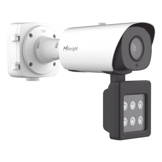 Cámara Bullet AI Road Traffic Pro / LPR en Tiempo Real / Luz Suplementaria IR/Blanca / 90 fps / Starvis 0.002 Lux / Super WDR 140dB / IP67
