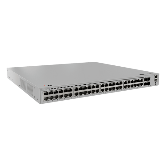 Switch Core/Distribución eKit Administrable / Capa 3 / 48 puertos Gigabit PoE+ + 4 SFP+ / PoE Perpetuo / PoE Budget 849 W / Sin Licenciamiento