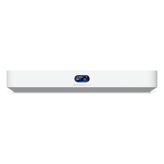 UCG Fiber Cloud Gateway de 10G de Escritorio con Switch Integrado de 4 Puertos 2.5 GbE y 1 Puerto 10G SFP+, Compatibilidad Total con Full Stack UniFi