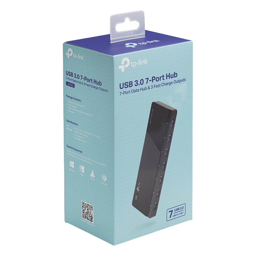 Adaptador HUB 3.0, con 7 puertos USB