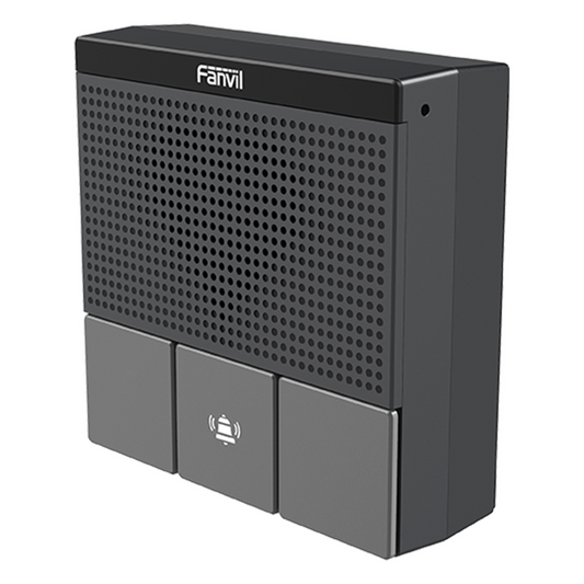 Mini Intercomunicador Wi-Fi para hotelería, hospitales, con diseño elegante, PoE, 3 botones, 1 relevador integrado de salida y entrada.
