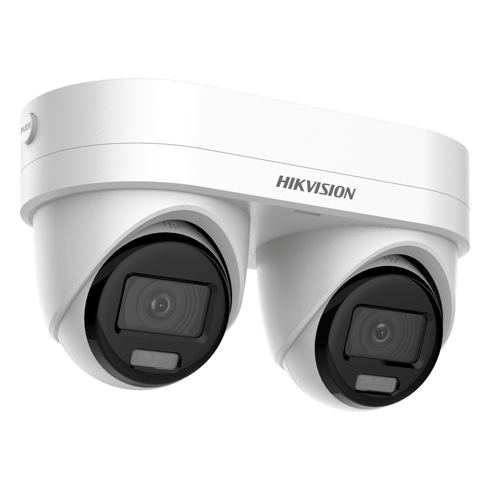 PanoVu Series / Lente Dual de 4 Megapixel / 2 Lentes Fijos de 2.8 mm / Recomendado para Pasillos o Esquinas / IP67 / IK10 / PoE / WDR 120 dB / Dual Light (30 mts IR + 30 Mts Luz Blanca) / Micrófono y Bocina Integrada / Micro SD / ACUSEEK