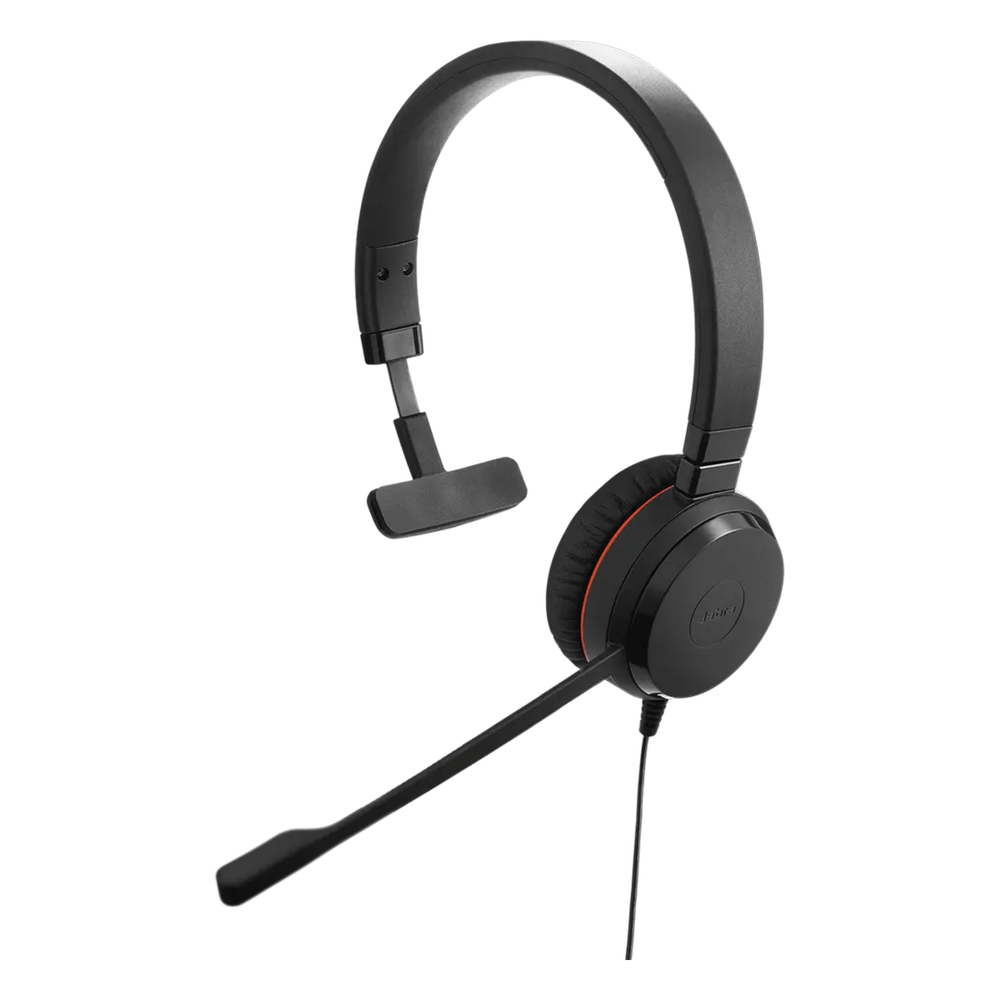 Jabra Evolve 20 Mono con Conexión USB C/A, Micrófono con Cancelación de Ruido de Ultima Generación, Configuración Plug and Play, Certificación Microsoft Teams (4993-823-169)