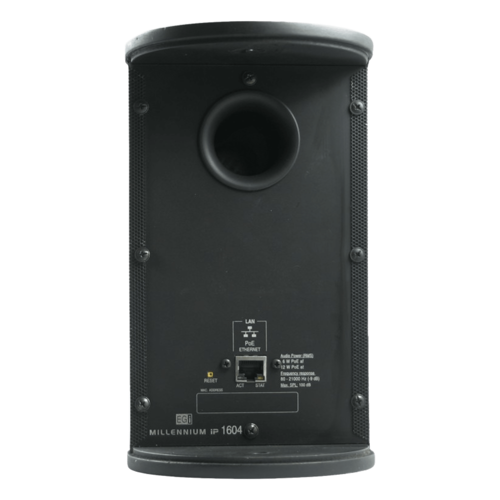 Bocina HiFi | PoE Ethernet IP | Altavoz de 2 vías | Potencia 12W | Color Negro
