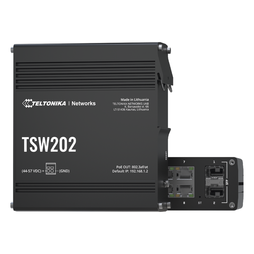 Switch Industrial Administrable L2, 8 puertos PoE 802.3af/at, Soporta Profinet