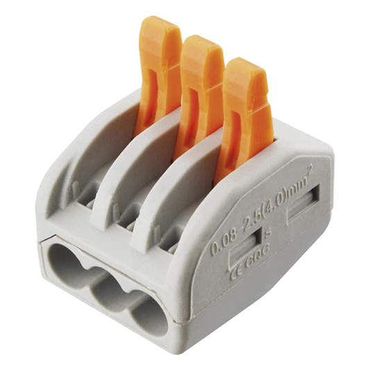 Conector Compacto para 1 Cable de Entrada 2 Cables de Salida / Cables Compatibles 12AWG-28AWG