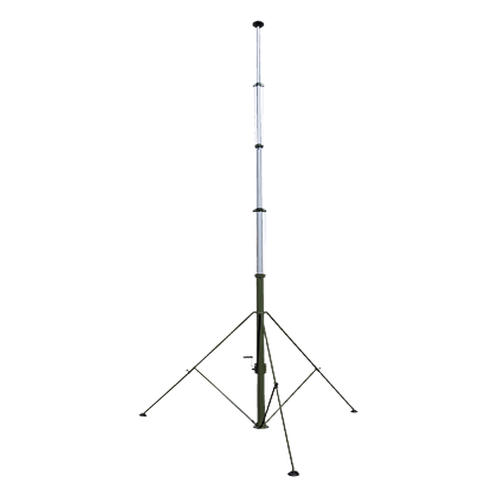 Mástil Telescópico Retraible Manual de 9 metros con Accesorios. Incluye Tripie.