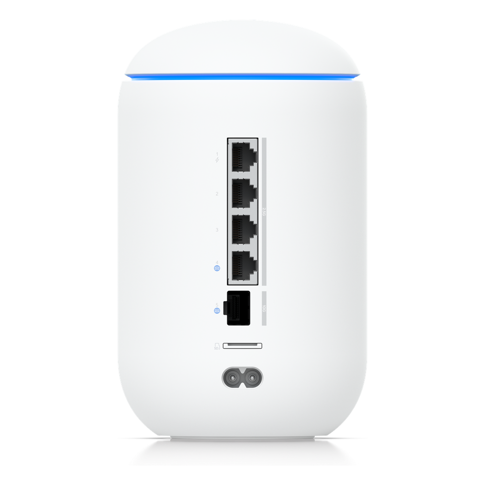 Dream Router 7 Cloud Gateway de 10G de Escritorio con WiFi 7 Integrado, Switch de 4 Puertos, Almacenamiento microSD y Compatibilidad Total con Full Stack UniFi