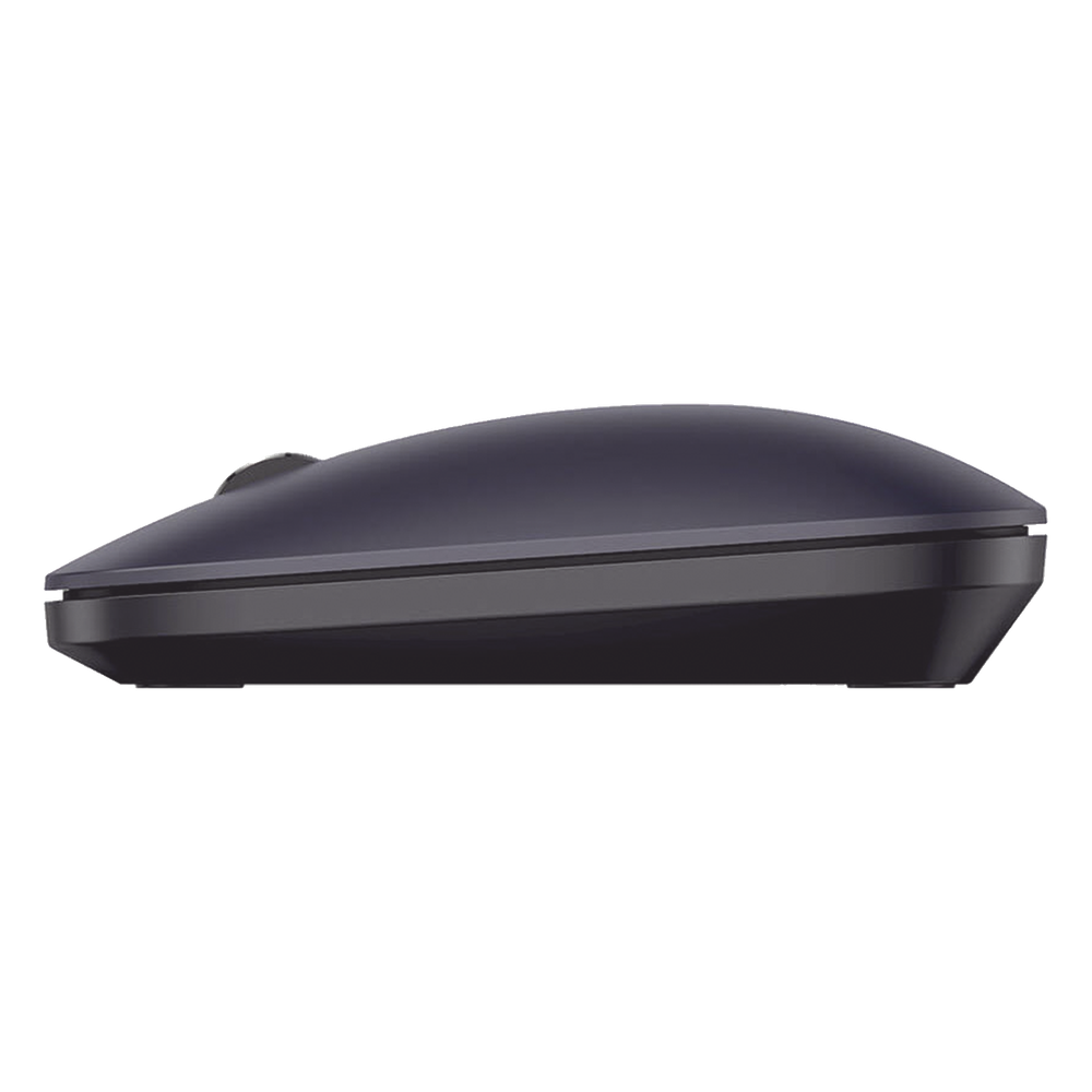 Mouse inalámbrico 2.4 GHz | Ultra Delgado y Silencioso | DPI 1000/1600/2000/4000 (Ajustable) | Alcance 10m | Scroll de Aluminio | Adaptable a diferentes superficies | Diseño suave al tacto | Contiene Receptor USB | Color Negro.