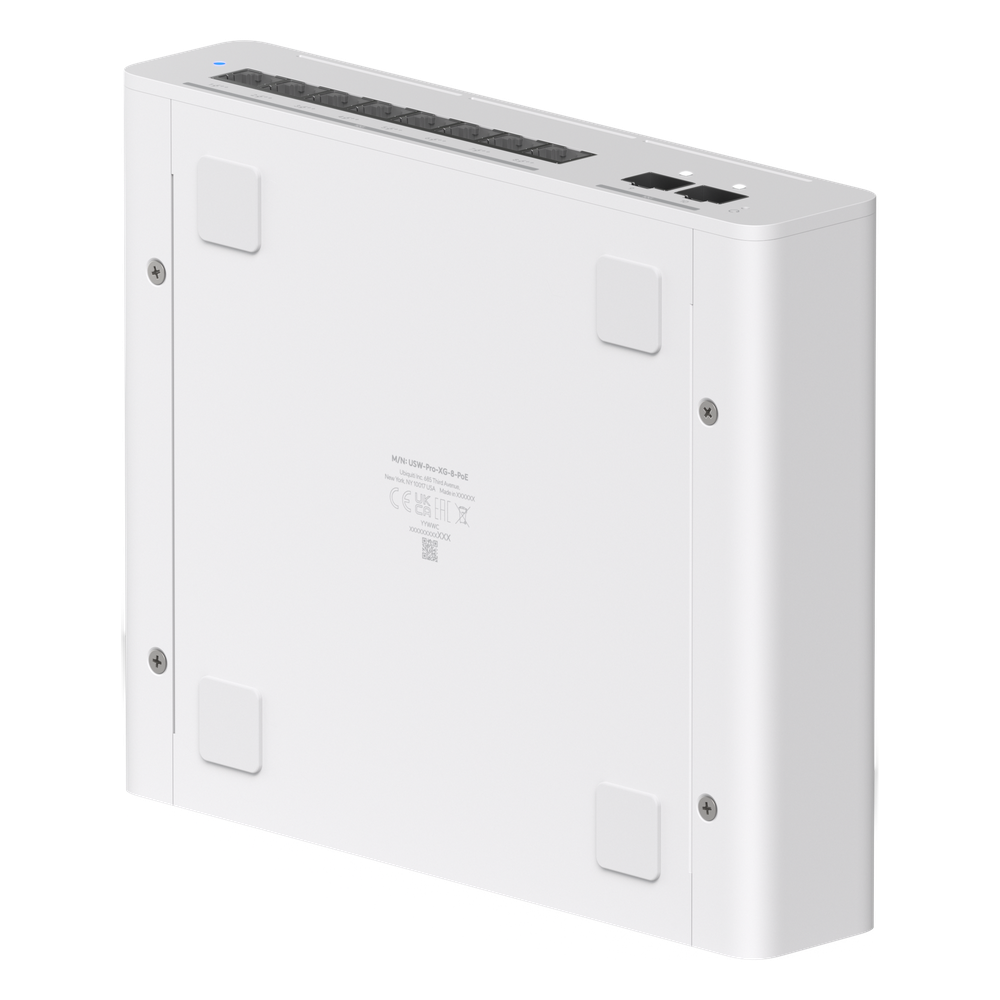 USW Pro XG 8 PoE Switch PoE++ Capa 3 Etherlighting™ de 8 Puertos 10GbE (Todos PoE++) y 2 Puertos SFP+ con Disponibilidad PoE de 155W