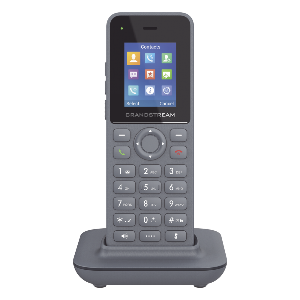 Teléfono Inalámbrico DECT HD, Hasta 20 cuentas SIP por sistema, Conferencia de audio de 3 vías, Audio HD