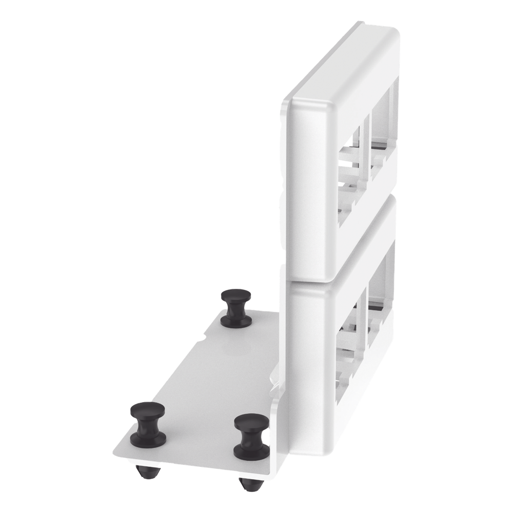 Patch Panel de 8 Puertos Mini-Com, Para Uso con Gabinetes Multipropósito, de Instalación a Presión, Color Blanco