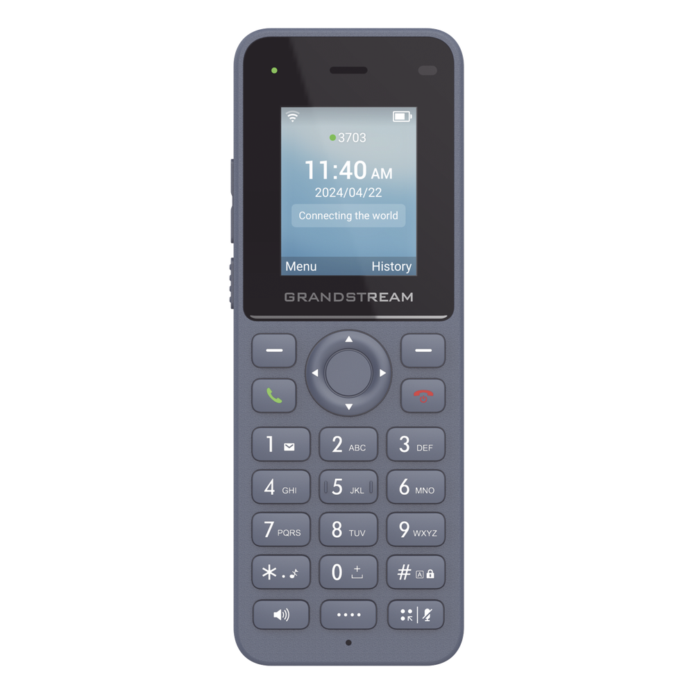 Teléfono IP inalámbrico Wi-Fi, portátil, 2 líneas, 2 cuentas SIP, Voz HD, Bluetooth, Puerto USB tipo C
