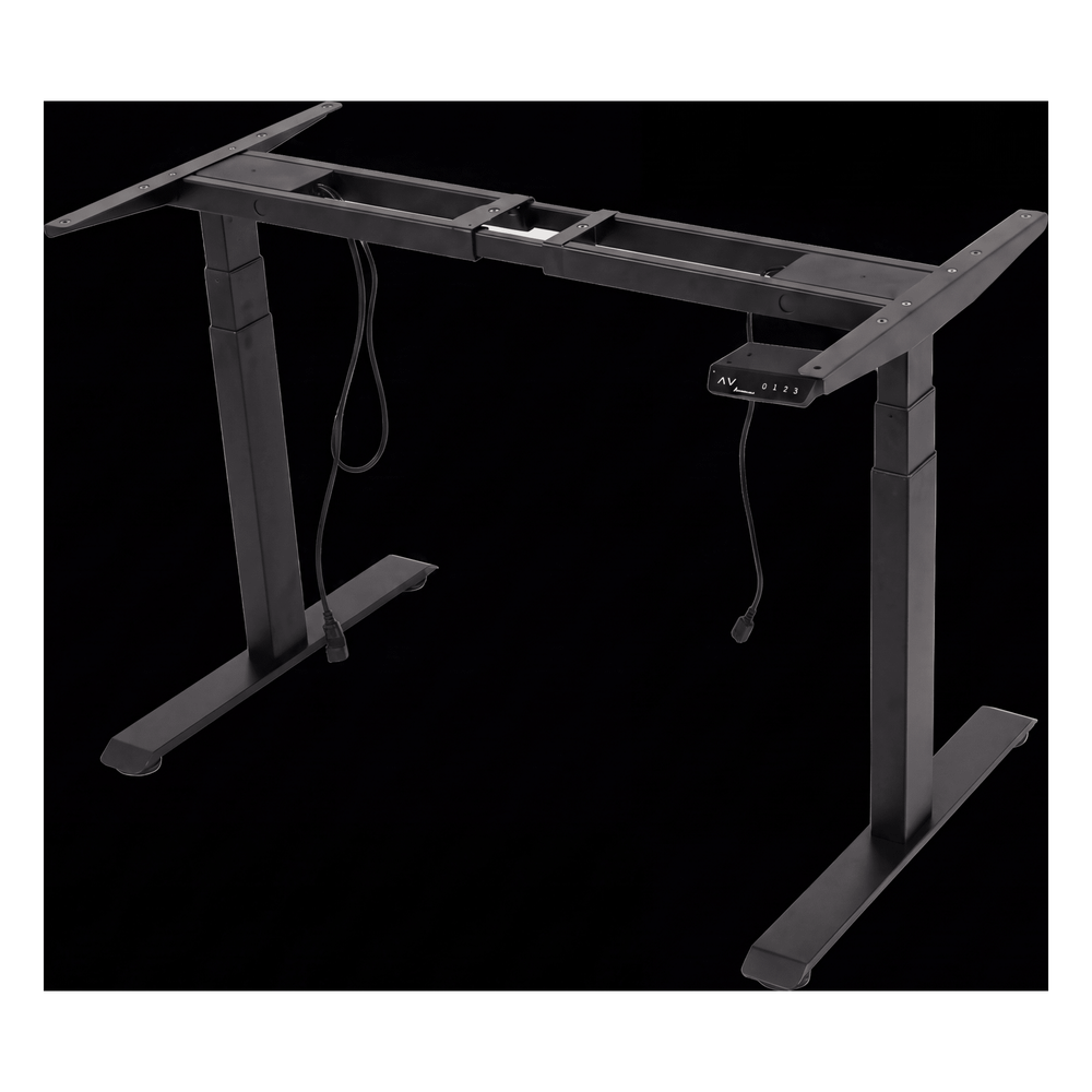 Base de Escritorio Motorizado Profesional / Altura Ajustable 60-125cm / Estructura Estable / Funcionamiento Suave / 3 Preset de Posiciones / Color Negro / Soporta hasta 100Kg de carga