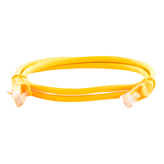 Cable de Parcheo UTP Cat6 - 1 Metro (3.28 Pies) - Amarillo