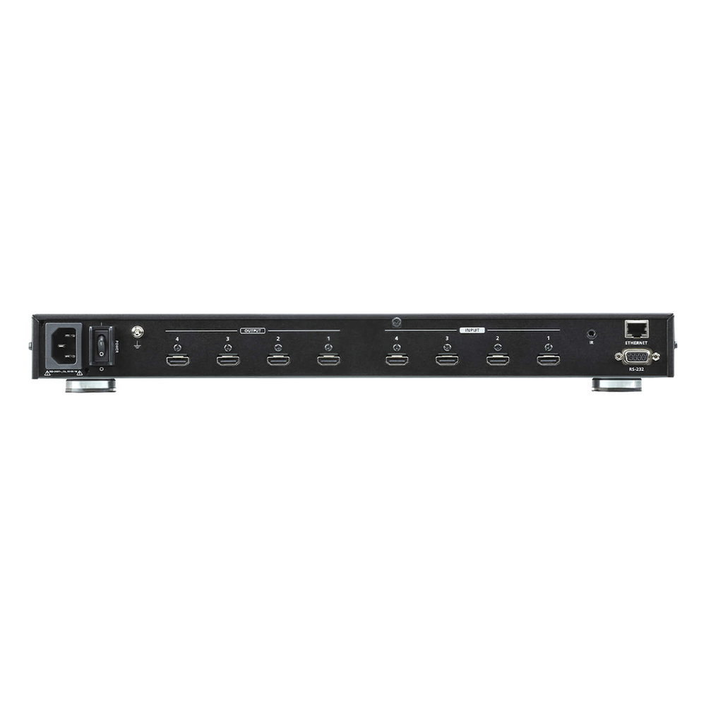 Switch Matricial | 4x4 | True 4K | 4096x2160 / 384 x2160 a 60 Hz | HDR 4:4:4 | HDCP 2.2 | Diferentes Métodos de Control | EDID Expert™