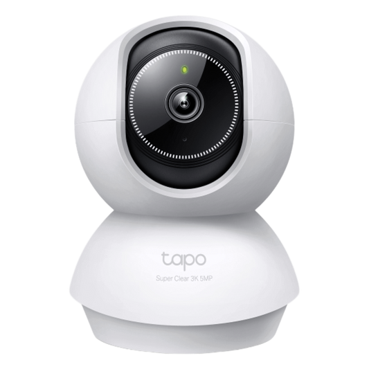 Cámara de Seguridad Doméstica Tapo C230 / 5MP 3K (2880×1620) / 360° Pan-Tilt / Detección Inteligente IA / Visión Nocturna 12 m (40 ft) / Audio Bidireccional / Almacenamiento microSD 512GB / Compatible Alexa y Google H