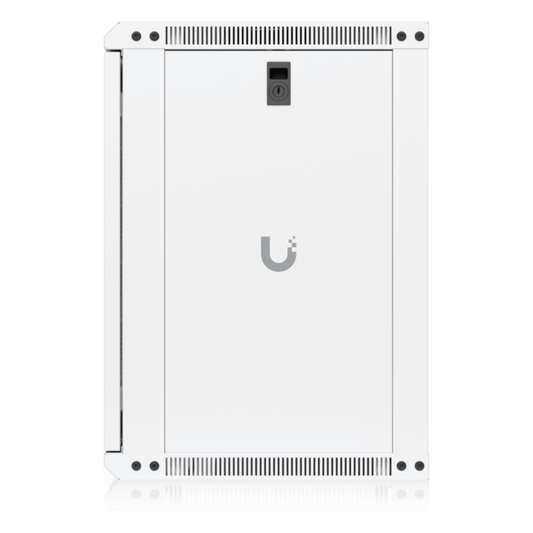 UACC Rack Cabinet 12U (550x 450 mm) - Gabinete Cerrado para Montaje en Pared con Puerta Frontal Perforada, Totalmente Ensamblado con Ventiladores Integrados y Paneles Removibles
