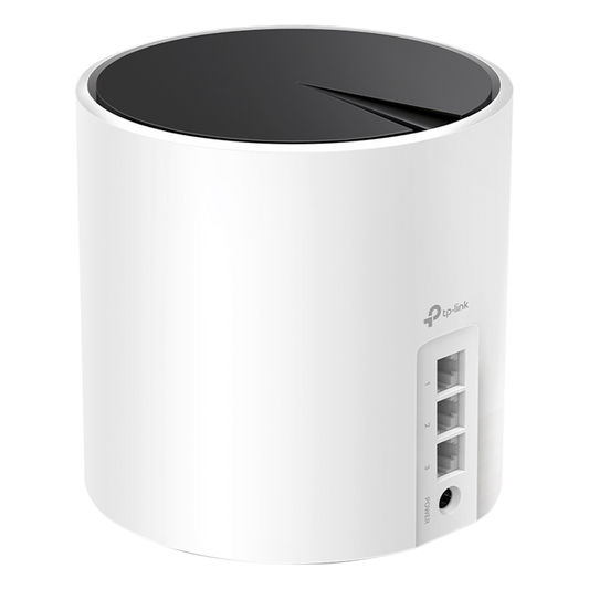 Router Inalámbrico MESH Interior para Hogar / Doble Banda Wi-Fi 6 AX3000 Mbps / 3 Puerto Gigabit WAN/LAN / 2 Antenas Internas / Administración Mediante la App Deco (iOS, Android) / Protección HomeShield