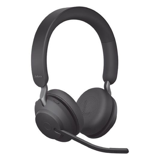 Jabra Evolve2 65, Auricular stereo versión UC con aislamiento de ruido activa, dongle USB-A indicador de ocupado (Busylight) (26599-989-999)