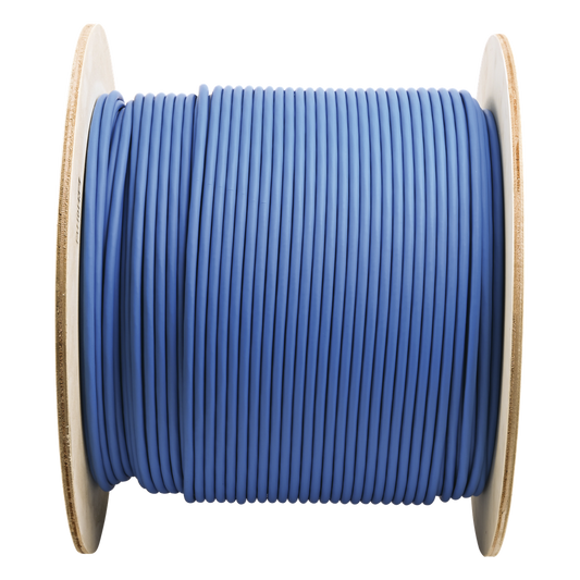 Bobina de Cable Blindado F/UTP de 4 Pares, Cat6A, Soporte de Aplicaciones 10GBase-T, LSZH (Libre de Gases Tóxicos), Color Azul, 305 Metros (1000 Pies)