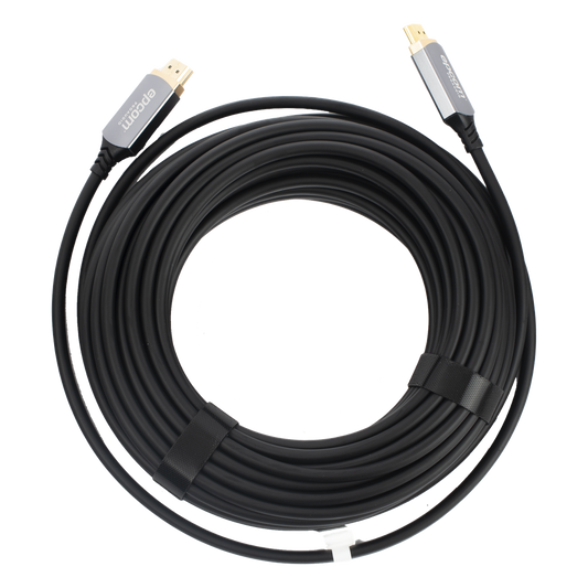 Cable HDMI de Fibra Óptica de 15 Metros (49.21 Pies) | Alta Definición | Versión 2.1 | Alta Velocidad 18Gbps | 8K@60Hz | HDCP 2.2 | Resistente a EMI y RFI